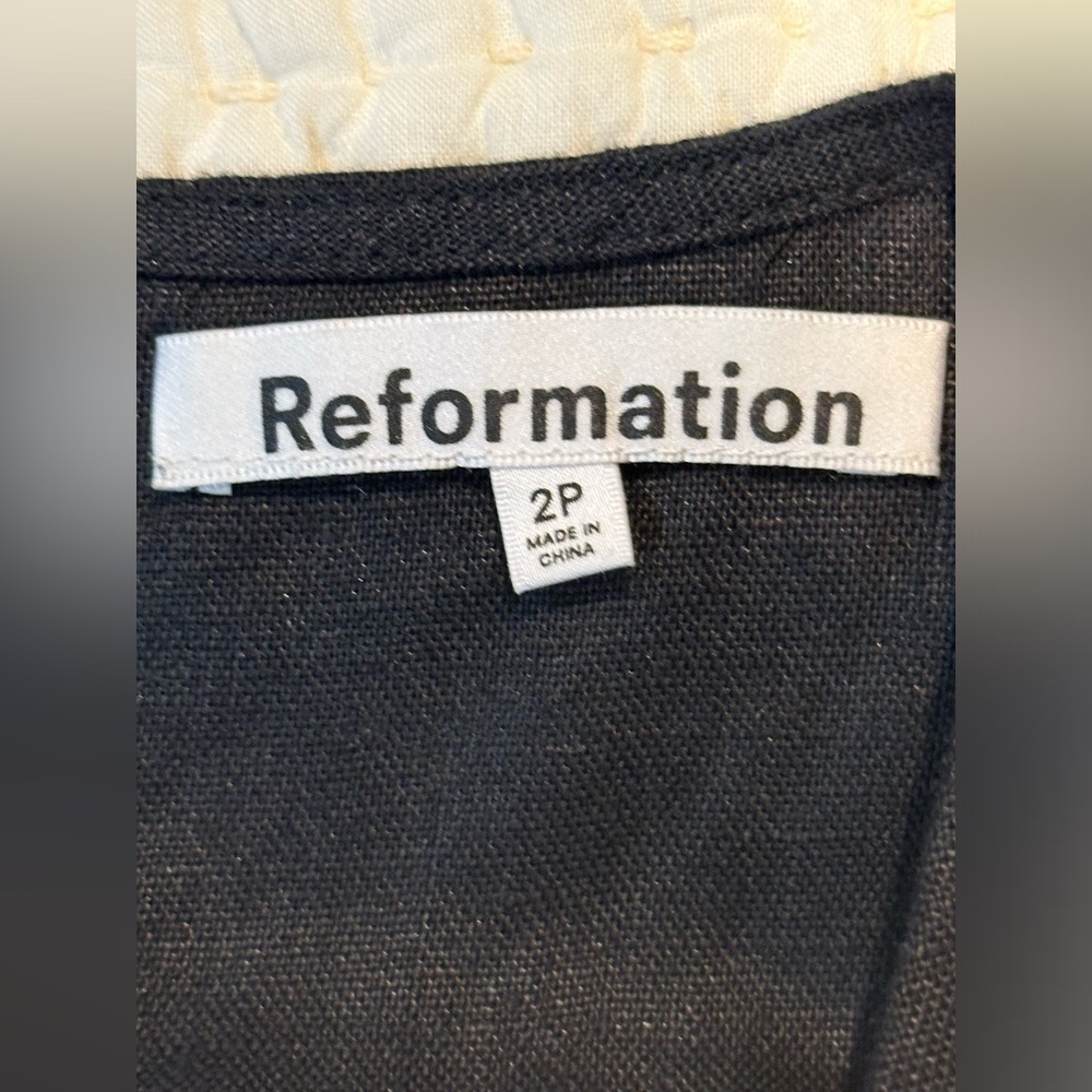 REFORMATION 
Naomi Linen Jumpsuit - Black - Picture 9 of 14